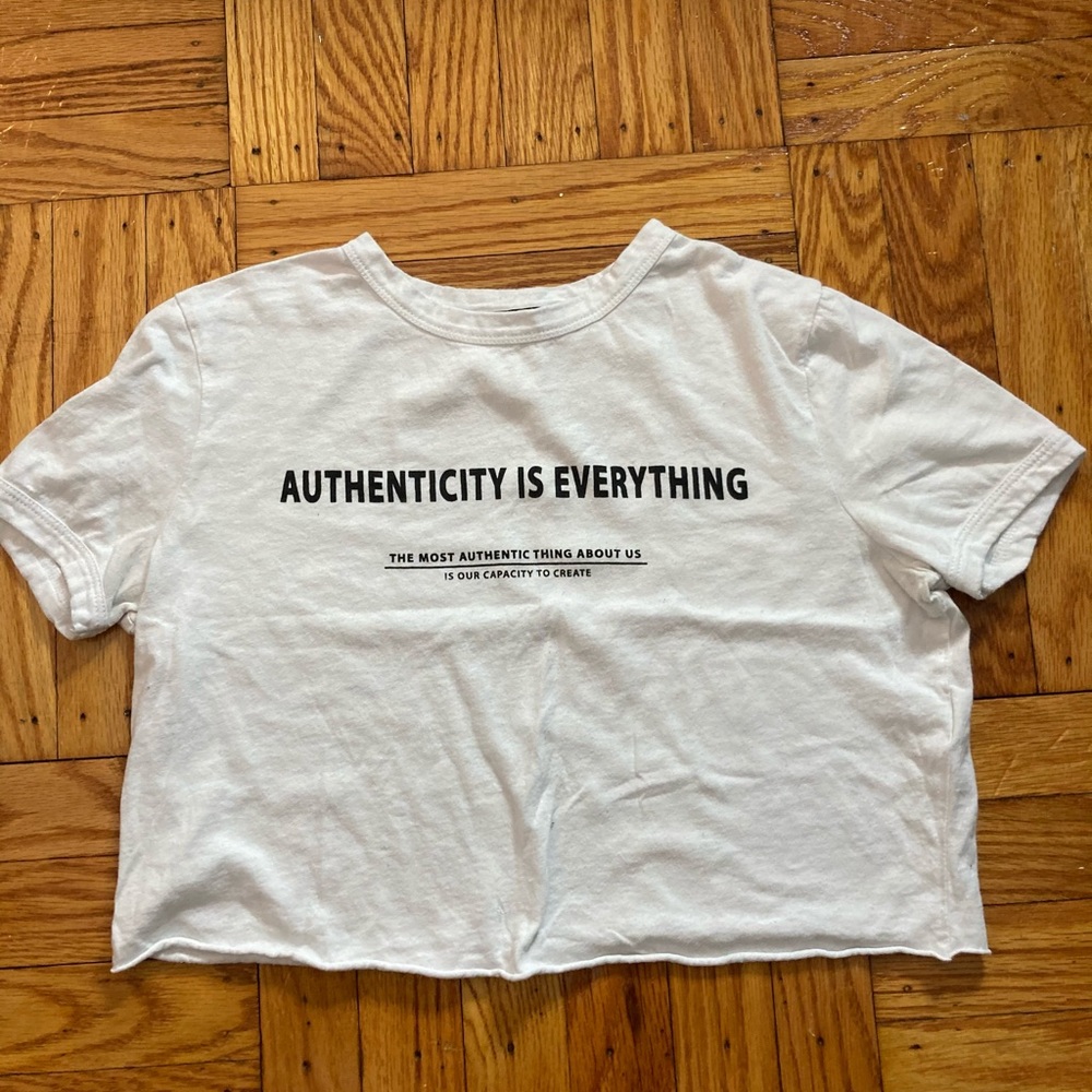 Zara White Graphic T-Shitt